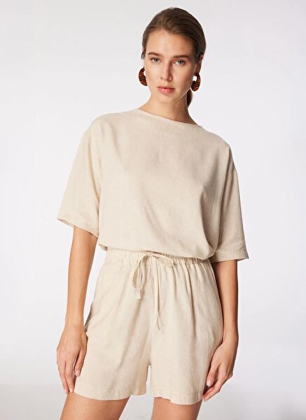 People By Fabrika Kadın Şort, Bermuda, Kapri