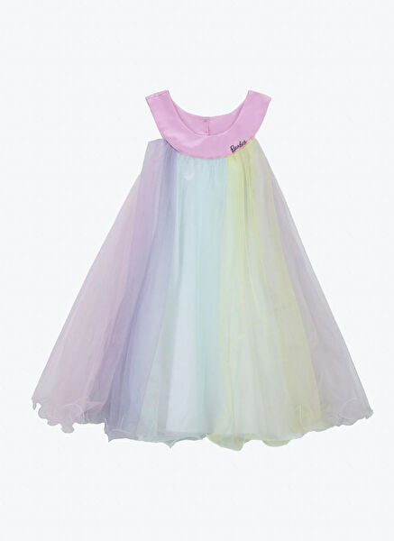 Barbie Kız Çocuk Abiye Elbise