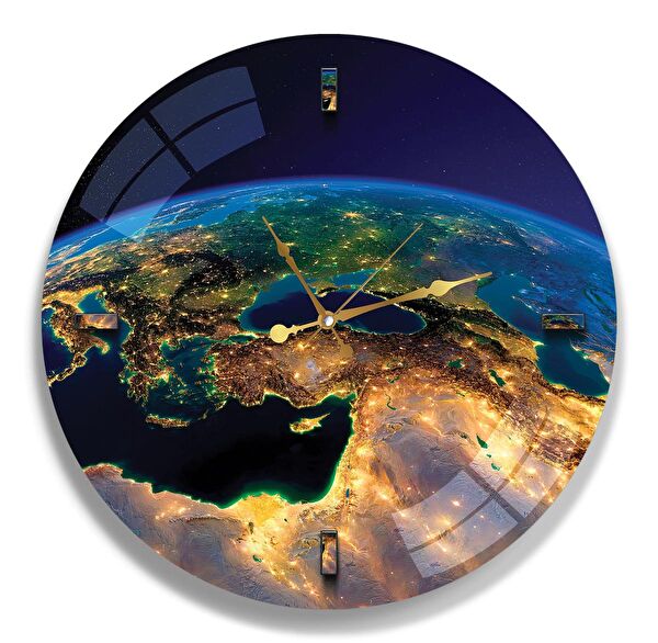 EMYA HOME Dekoratif Duvar Saati