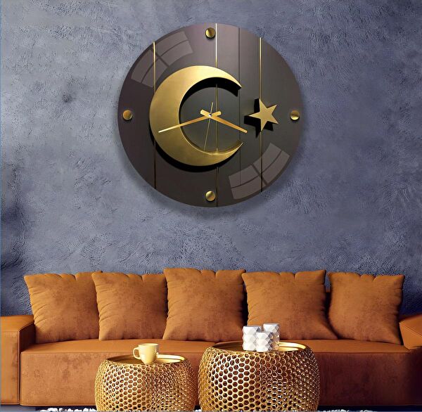 EMYA HOME Dekoratif Duvar Saati