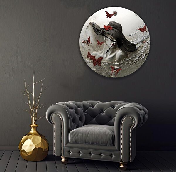 EMYA HOME Dekoratif Duvar Saati