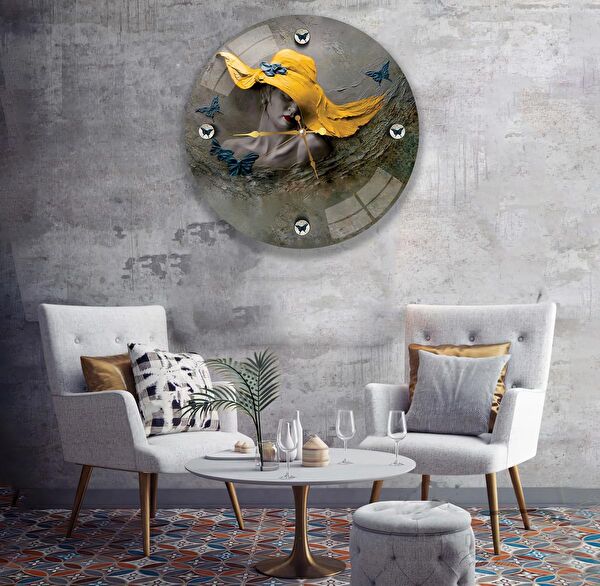 EMYA HOME Dekoratif Duvar Saati