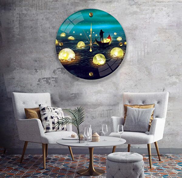 EMYA HOME Dekoratif Duvar Saati