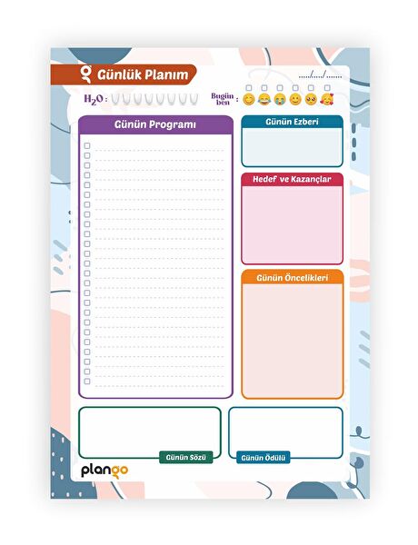 Plango Defter, Ajanda