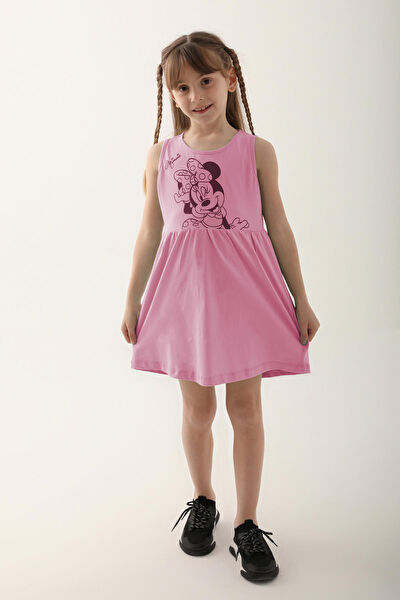 Minnie Mouse Kız Çocuk Elbise