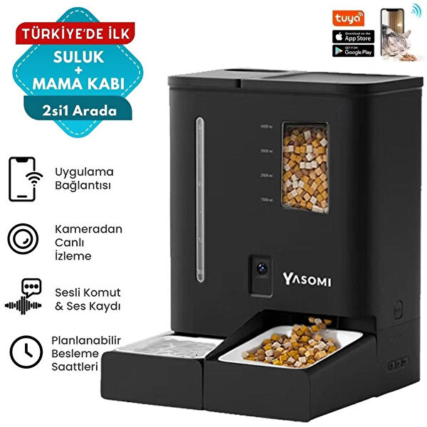 Yasomi Kedi Mama ve Su Kapları