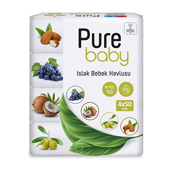 Pure Baby Islak Mendil, Havlu