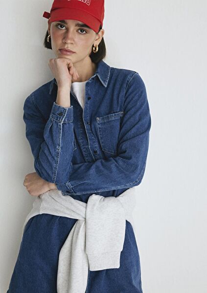 Mavi Günlük Elbise