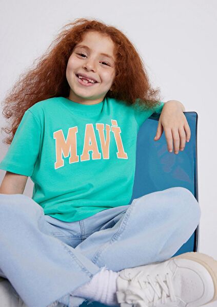 Mavi Kız Çocuk Tişört