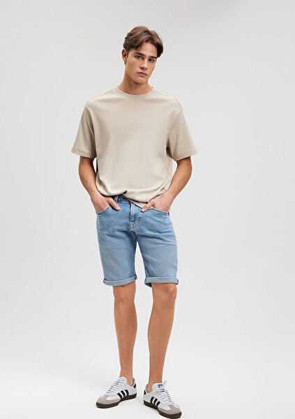 Mavi Erkek Şort, Bermuda, Kapri