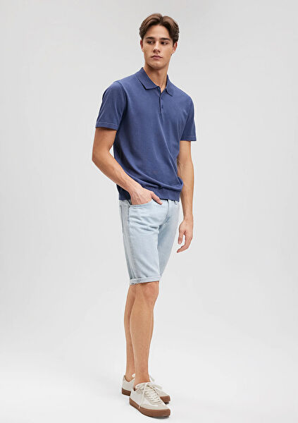 Mavi Erkek Şort, Bermuda, Kapri