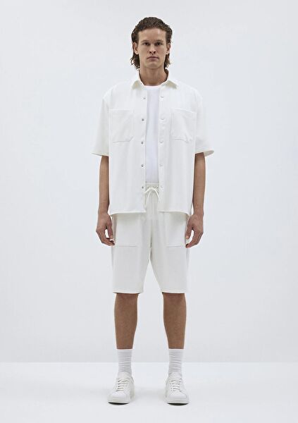 Mavi Erkek Şort, Bermuda, Kapri