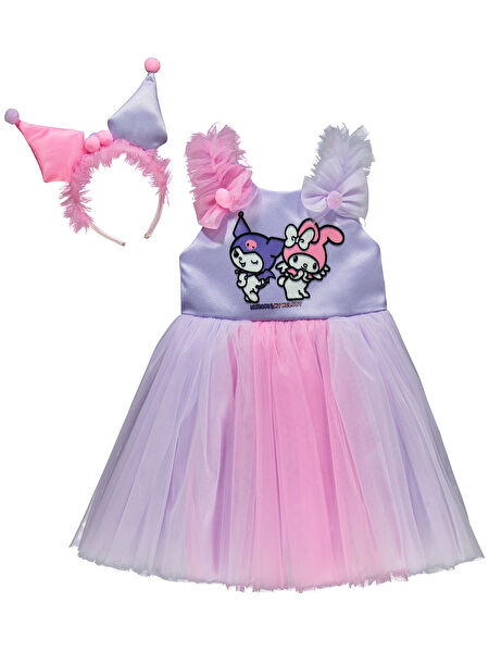 Kuromi Kız Çocuk Abiye Elbise