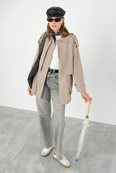 HE-QA Tesettür Trençkot, Yağmurluk