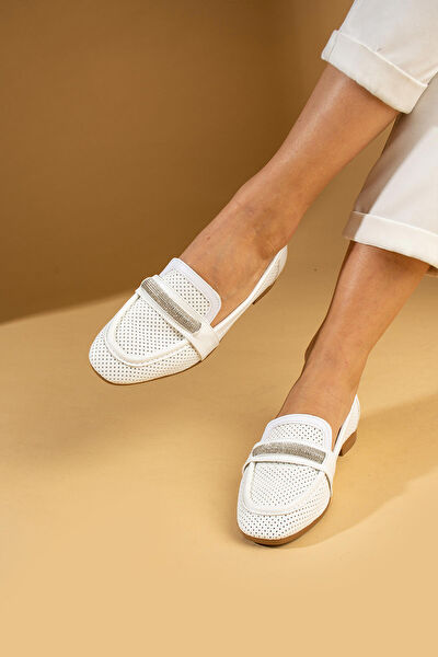 Pembe Potin Kadın Babet Ayakkabı