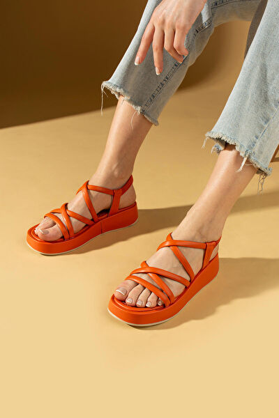 Pembe Potin Kadın Sandalet