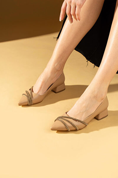 Pembe Potin Abiye Ayakkabı