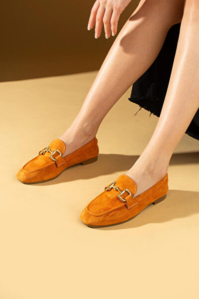 Pembe Potin Kadın Babet Ayakkabı