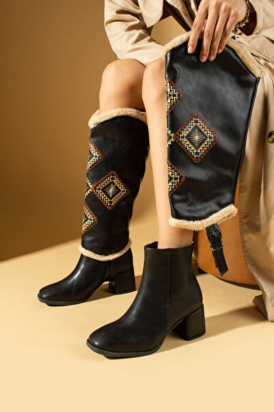 Pembe Potin Kadın Çizme