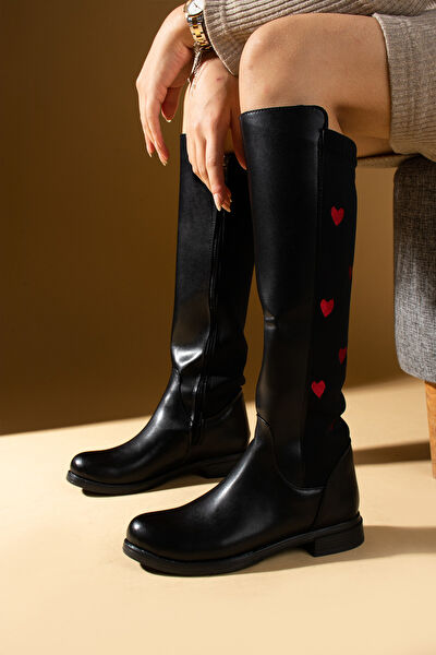 Pembe Potin Kadın Çizme