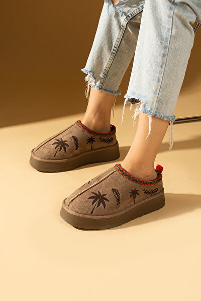 Pembe Potin Kadın Ev Terliği