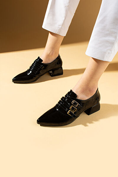 Pembe Potin Klasik Topuklu Ayakkabı