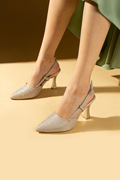 Pembe Potin Abiye Ayakkabı