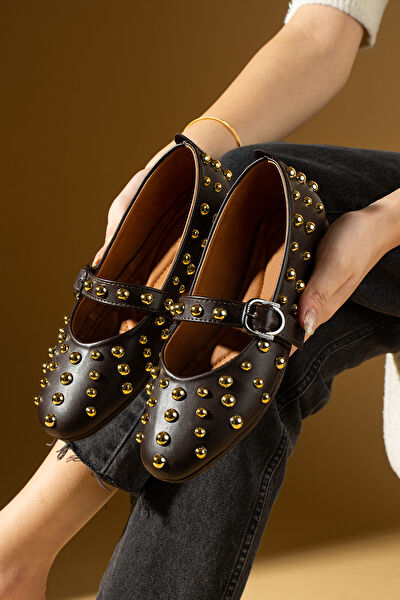 Pembe Potin Kadın Babet Ayakkabı