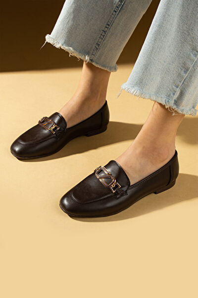 Pembe Potin Kadın Babet Ayakkabı