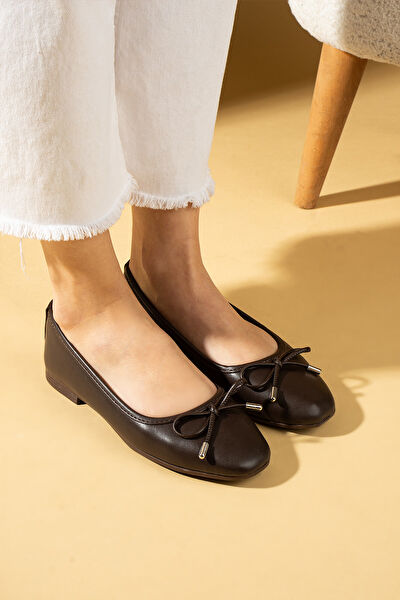 Pembe Potin Kadın Babet Ayakkabı