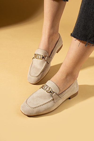 Pembe Potin Kadın Babet Ayakkabı