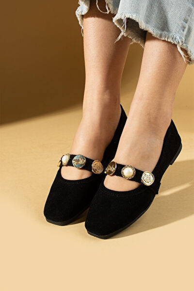 Pembe Potin Kadın Babet Ayakkabı