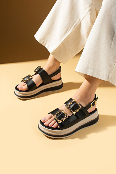 Pembe Potin Kadın Sandalet