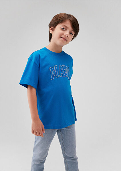 Mavi Erkek Çocuk Tişört