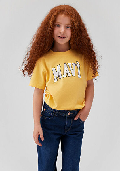 Mavi Kız Çocuk Tişört