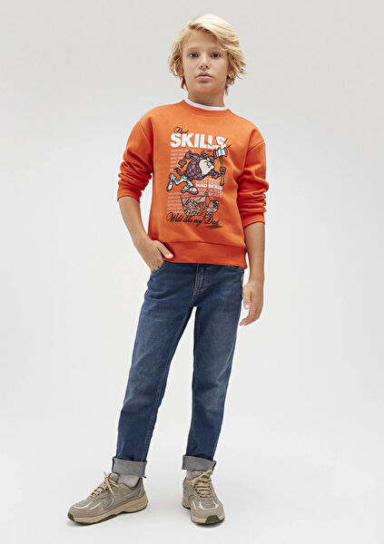 Mavi Erkek Çocuk Sweatshirt