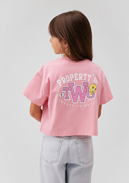 Mavi Kız Çocuk Tişört