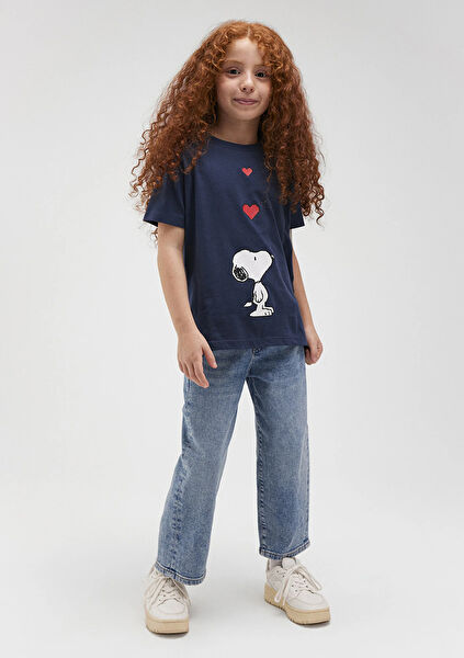 Mavi Kız Çocuk Tişört