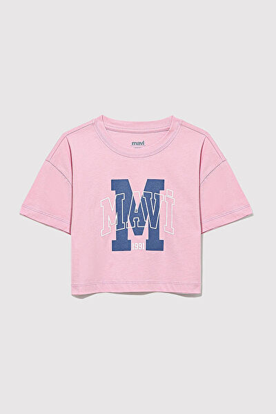 Mavi Kız Çocuk Tişört