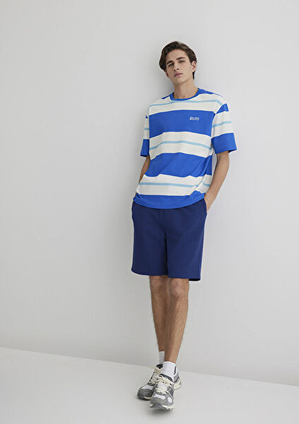 Mavi Erkek Şort, Bermuda, Kapri