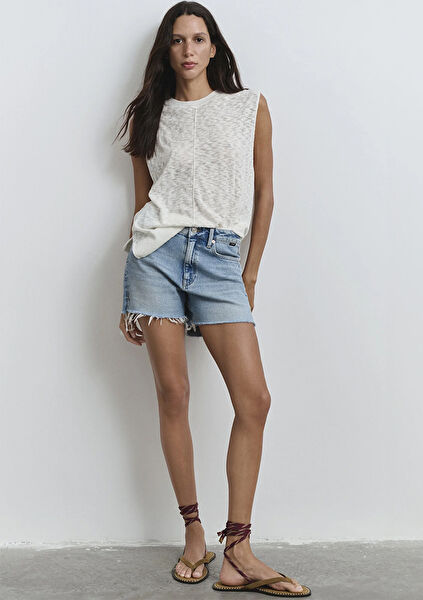 Mavi Kadın Şort, Bermuda, Kapri