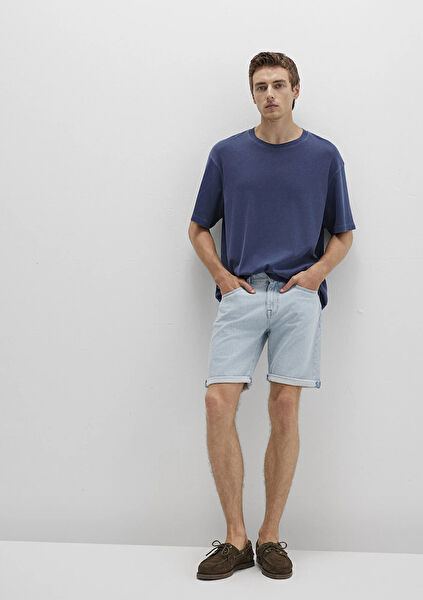 Mavi Erkek Şort, Bermuda, Kapri