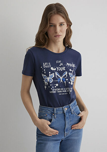 Mavi Kadın Tişört