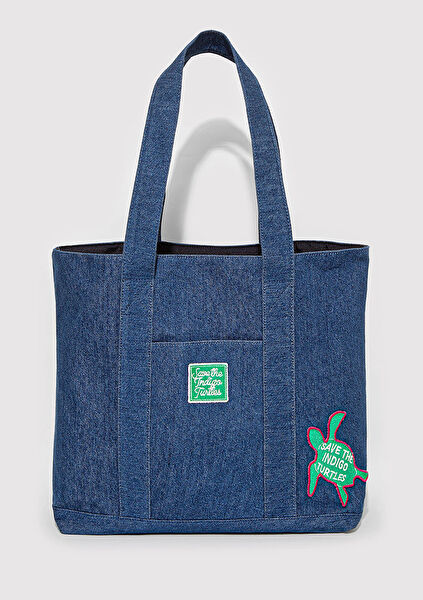 Mavi Kadın Omuz Çantası