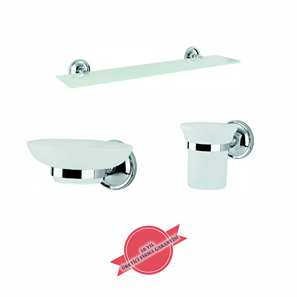 Çelik Banyo Aksesuar Seti