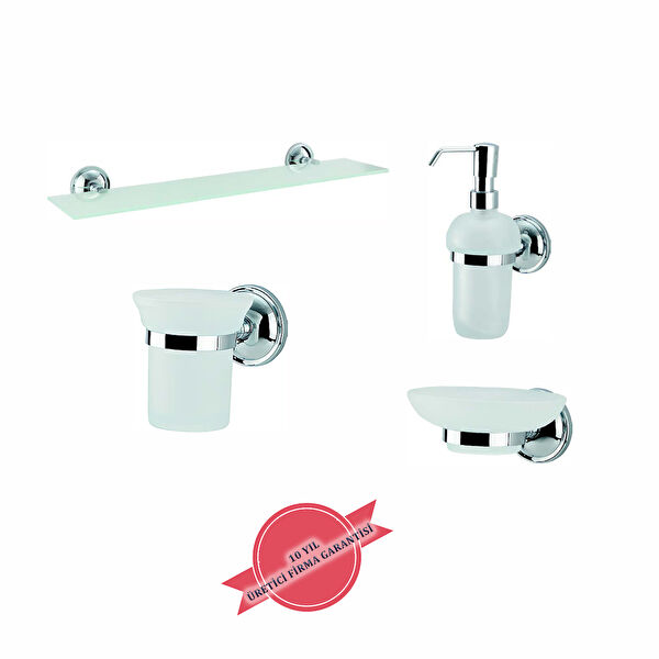 Çelik Banyo Aksesuar Seti