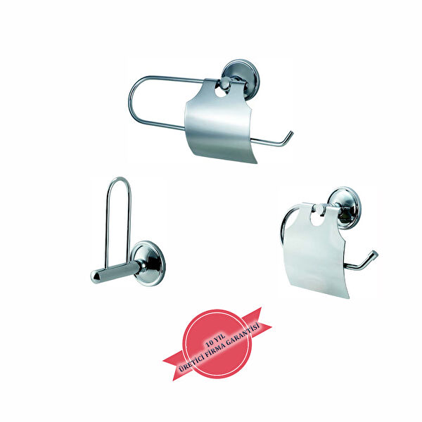 Çelik Banyo Aksesuar Seti