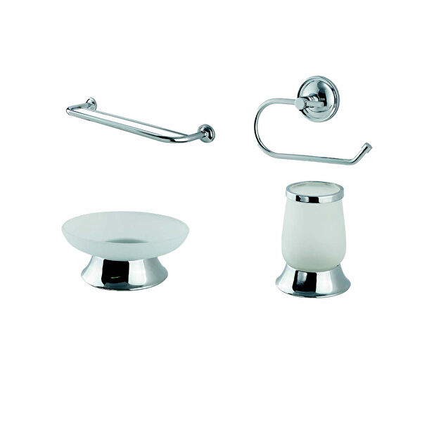 Çelik Banyo Aksesuar Seti