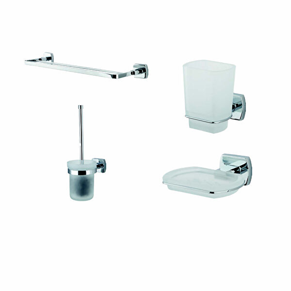 Çelik Banyo Aksesuar Seti