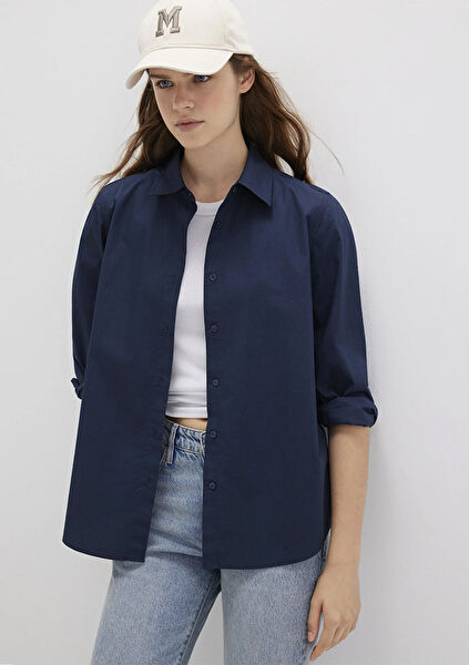 Mavi Kadın Gömlek
